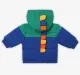 Infant Boys Colour Block Heavy Winter Hooded Jacket - Multicolour