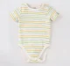 Infant Boys Short-Sleeved 100% Cotton Bodysuit - Multicolour (Pack of 2)