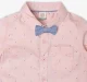 Infant Boys Printed 100% Cotton Partywear Shirt - Pink