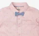 Infant Boys Printed 100% Cotton Partywear Shirt - Pink