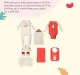 Infant Boys’ Animal Printed 100% Cotton Clothing Gift Set - Multicolour
