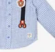 Infant Boys Checkered 100% Cotton Shirt - Blue