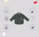 Infant Boys Embroidered 100% Cotton Shirt - Olive