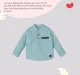 Infant Boys' Printed 100% Cotton Shirt - Blue
