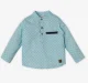 Infant Boys' Printed 100% Cotton Shirt - Blue