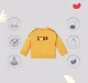 Infant Boys' Embroidered 100% Cotton Sweatshirt - Yellow