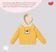 Infant Boys' Printed 100% Cotton Hooded Sweatshirt - Yellow