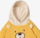Infant Boys' Printed 100% Cotton Hooded Sweatshirt - Yellow