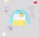 Infant Boys Colour Block 100% Cotton T-Shirt - Blue