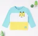 Infant Boys Colour Block 100% Cotton T-Shirt - Blue