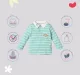 Infant Boys Striped 100% Cotton T-Shirt - Blue