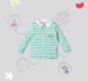 Infant Boys Striped 100% Cotton T-Shirt - Blue