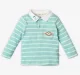 Infant Boys Striped 100% Cotton T-Shirt - Blue