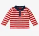 Infant Boys Striped 100% Cotton T-Shirt - Red