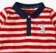 Infant Boys Striped 100% Cotton T-Shirt - Red