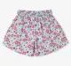 Infant Girls' Floral Printed 100% Cotton Top with Shorts Set - Multicolour