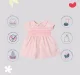 Infant Girls' Embroidered 100% Cotton Dress - Pink