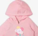 Infant Girls Printed 100% Cotton Hooded Sweatshirt - Pink