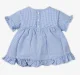 Infant Girls' Gingham Printed 100% Cotton Top - Blue