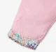 Infant Girls Embroidered 100% Cotton Trousers - Pink