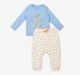 Infant Unisex Printed 100% Organic Cotton Clothing Set - Multicolour