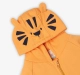 Infant Unisex Printed 100% Organic Cotton Hooded Jacket - Orange