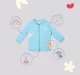 Infant Unisex Printed 100% Organic Cotton Jacket - Blue