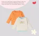Infant Unisex Printed Organic Cotton T-Shirt  - Multicolour (Pack of 2)