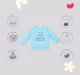 Infant Unisex Printed 100% Cotton Sweatshirt - Blue