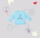 Infant Unisex Printed 100% Cotton Sweatshirt - Blue