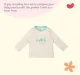 Infant Unisex Printed 100% Organic Cotton T-Shirt - White