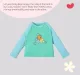 Infant Unisex Colour-Block 100% Cotton T-Shirt – Blue and Green