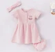 Baby Girls Waffle Dress Set