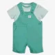 Infant Boys Dungaree Set With Tshirt - Green