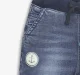 Infant Boys Denim Jeans With Printed Badge - Blue