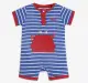 Infant Boys Striped Romper - Blue