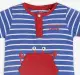 Infant Boys Striped Romper - Blue