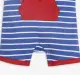 Infant Boys Striped Romper - Blue