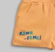 Infant Boys Embroidered Shorts - Orange
