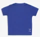 Infant Boys Half Sleeves Dog House Printed Applique Tee - Blue