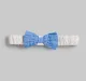 Infant Girls Embroidered Top & Pant Co-Ord Set With Hair Band - Blue & White