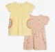 Infant Girls Printed Dress - Pack Of 2