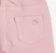 Infant Girls Embroidered Denim Shorts - Pink