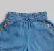 Infant Girls Embroidered Denim Shorts - Pink