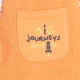 Infant Unisex Embroidered Dunagree With Tshirt - Orange