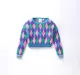 Patterned Crop Sweater