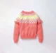 Patterned Sweater With Frill