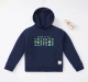 Boys Kangaroo Pocket With Chest Print Hoodie