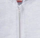 Boys Solid Front Open Jacket - Grey