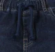Boys Solid Tie Up Jogger - Dark Wash